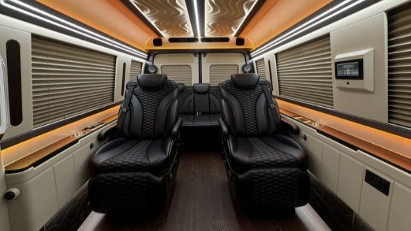 8 passenger sprinter van interior fontana
