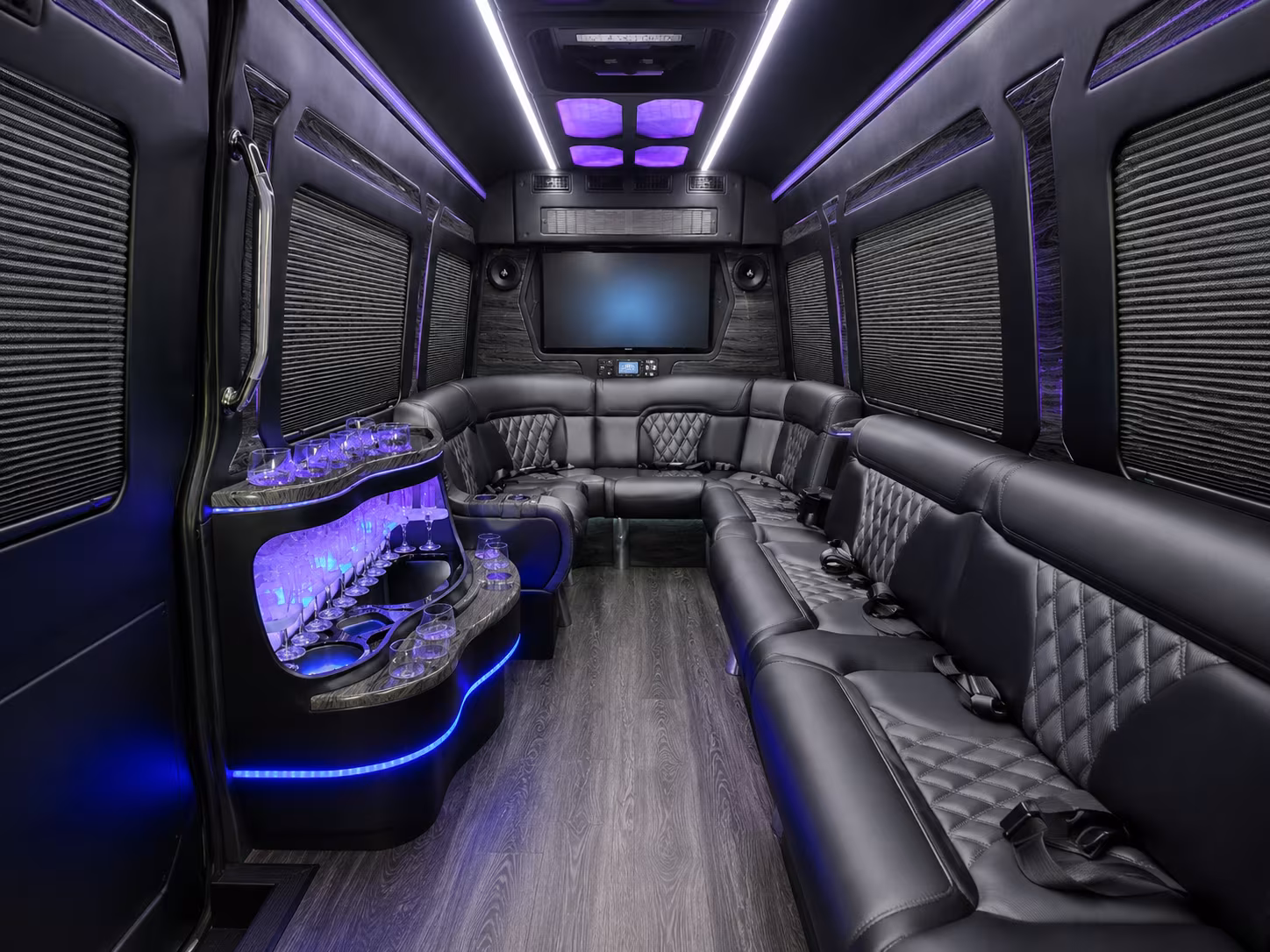 riverside sprinter limousine interior